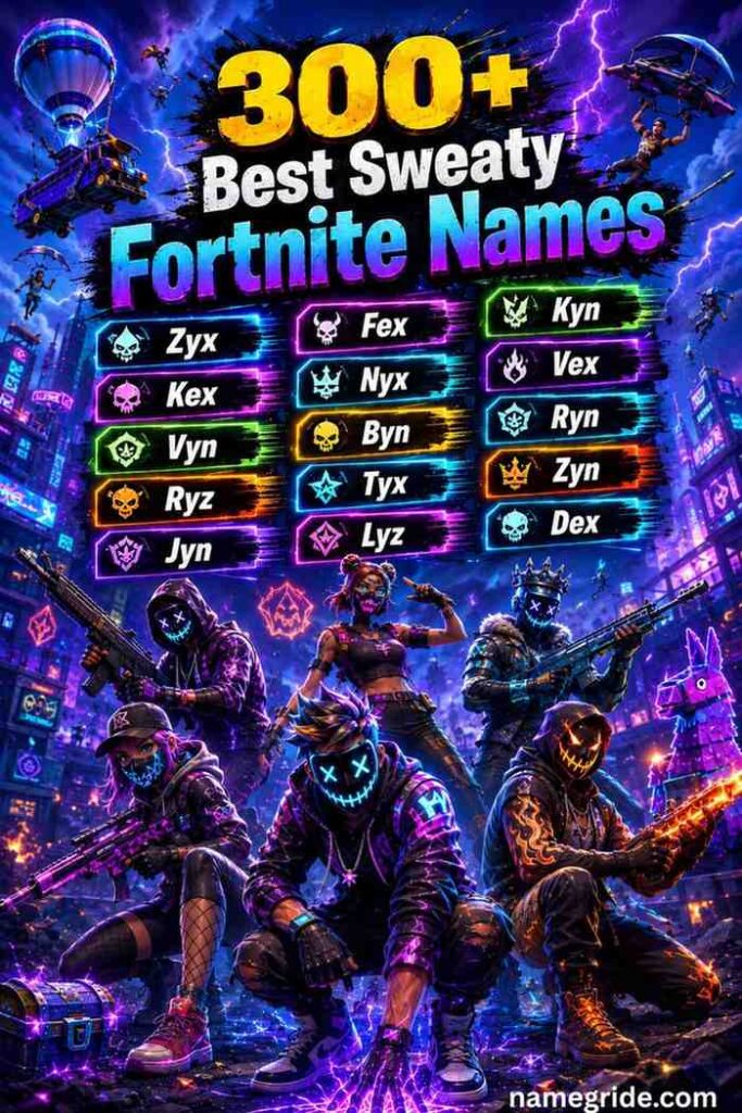 300+-Best-Sweaty-Fortnite-Names
