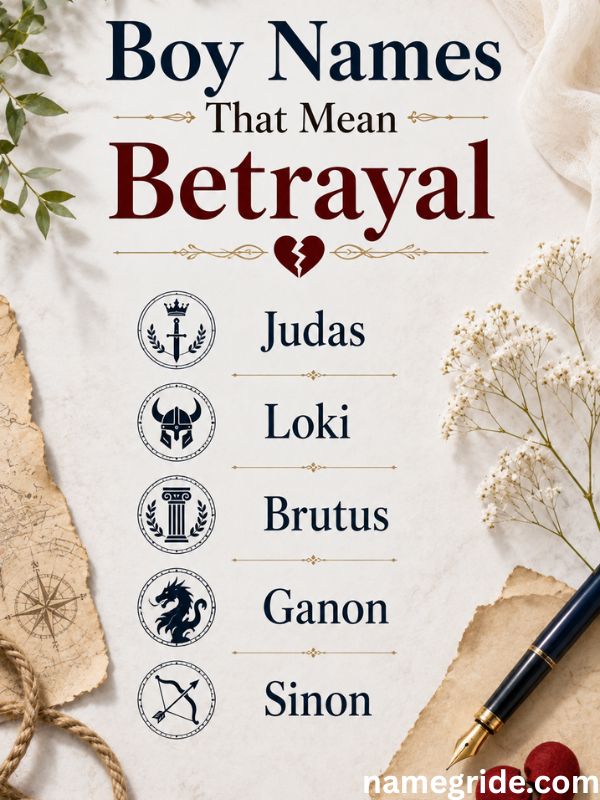 Boy Names That Mean Betrayal