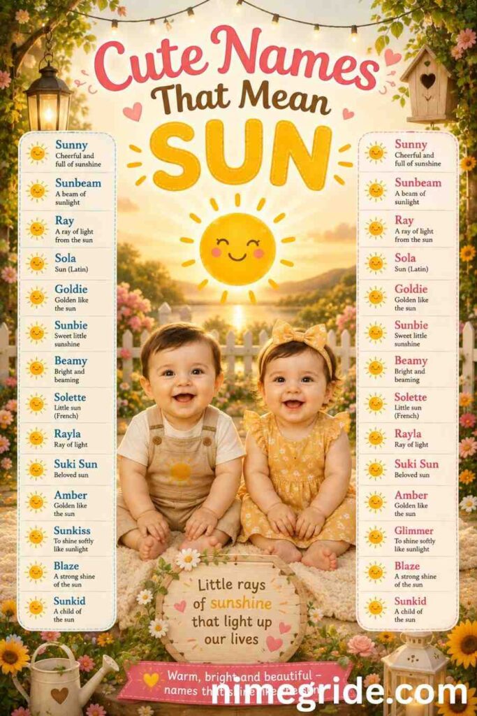 Cute-Names-That-Mean-Sun