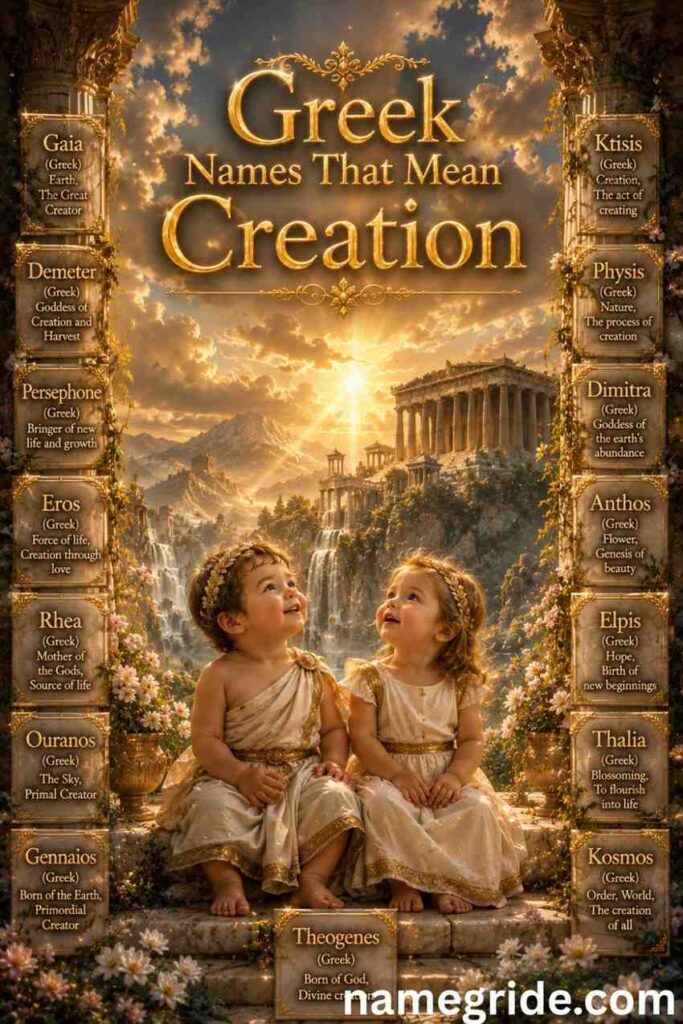 Greek-Names-That-Mean-Creation