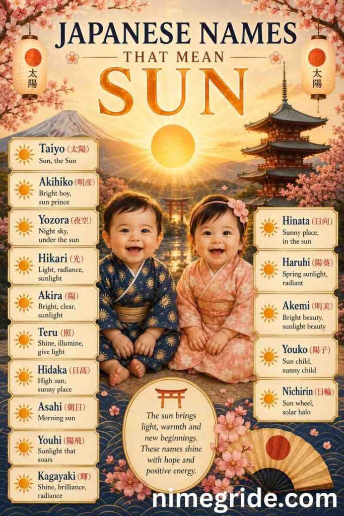 Japanese-Names-That-Mean-Sun