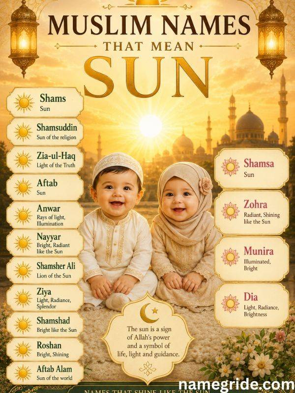 Muslim-Names-That-Mean-Sun