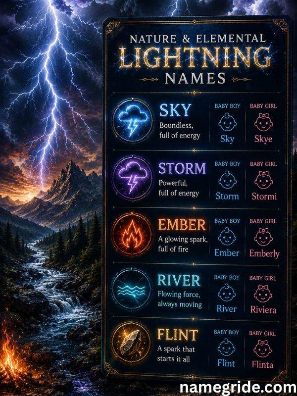 Nature-&-Elemental-Lightning-Names