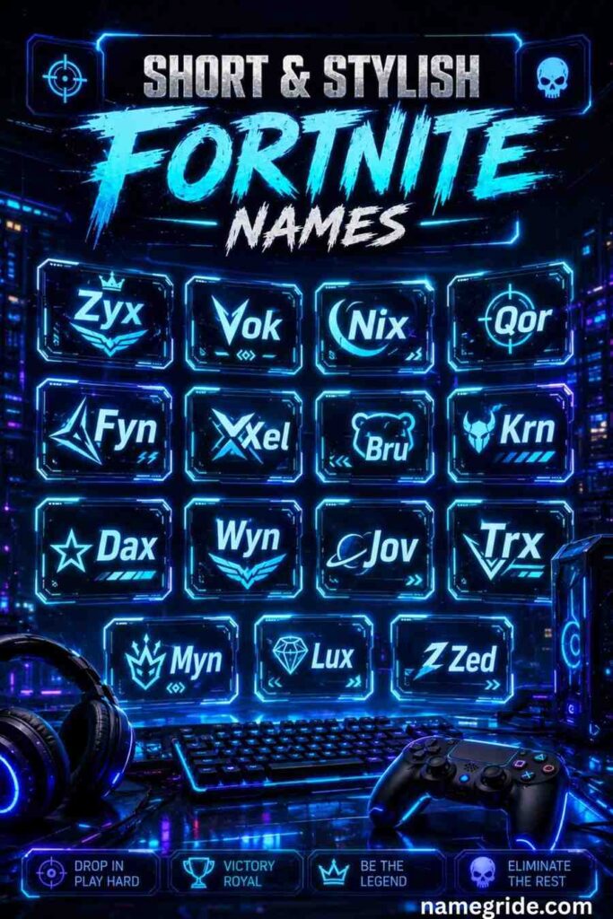 Short-&-Stylish-Fortnite-Names