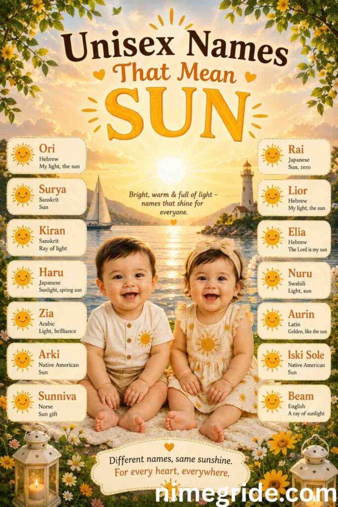 Unisex-Names-That-Mean-Sun