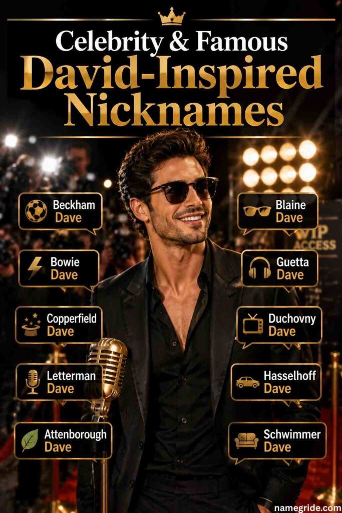 Celebrity Famous David-Inspired Nicknames