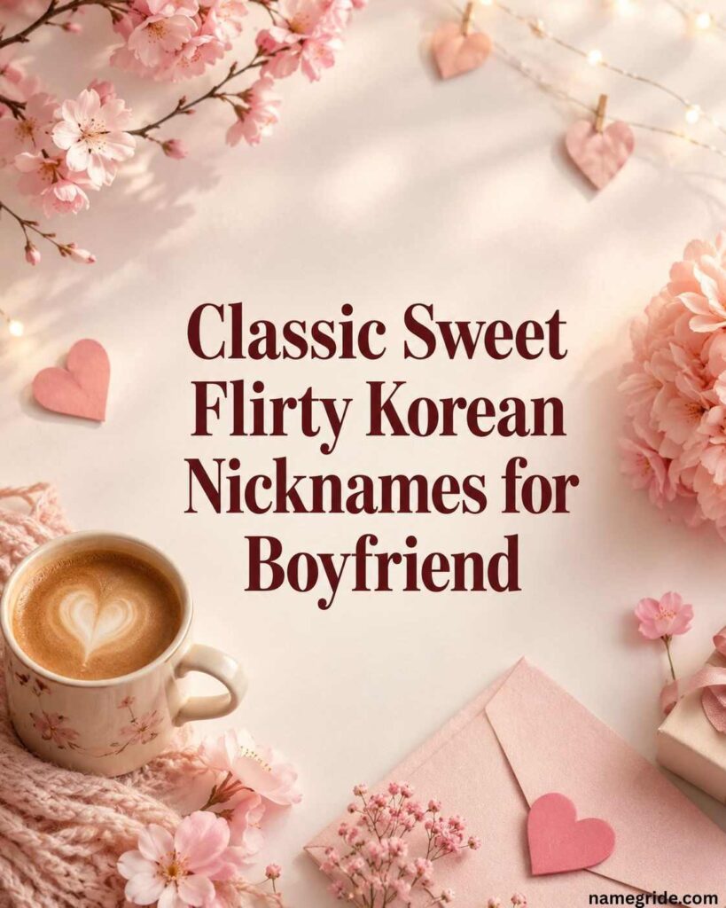 Classic Sweet Flirty Korean Nicknames