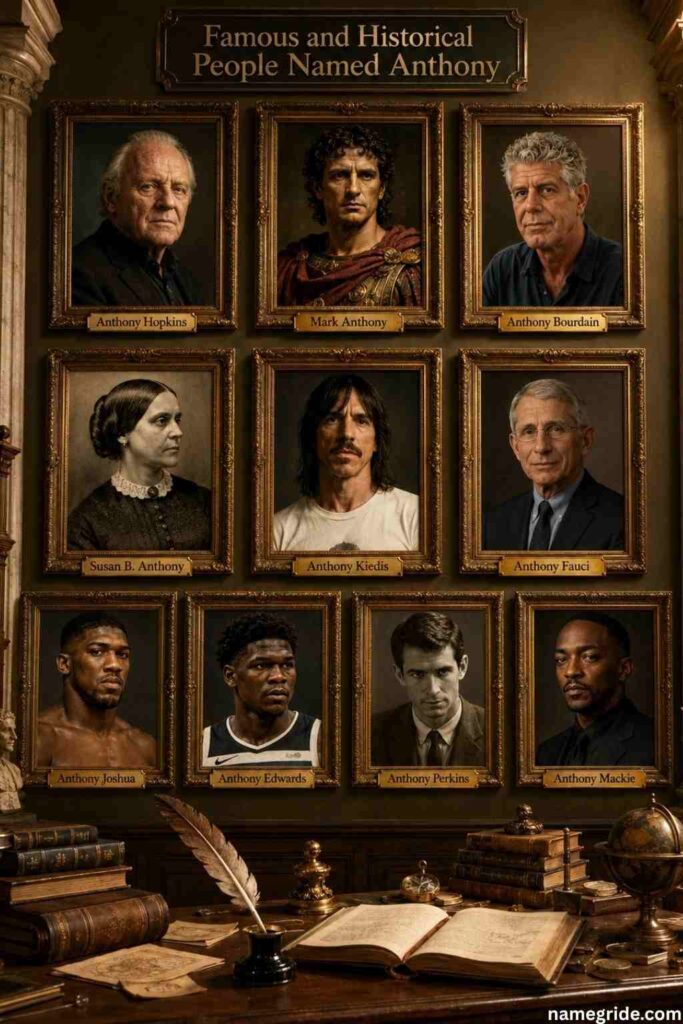 Famous and Historical People Named Anthony