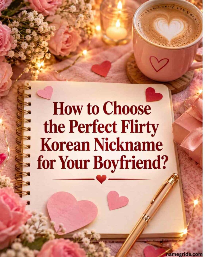 How to Choose the Perfect Flirty Korean Nickname?