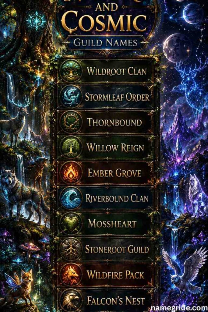 Nature-and-Cosmic-Guild-Names