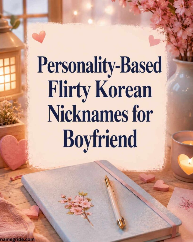Personality-Based Flirty Korean Nicknames