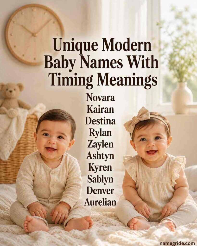 Unique Modern Baby Names With Timing Meanings