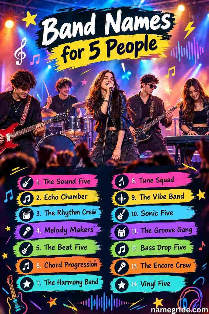 Band Names for 5 People
