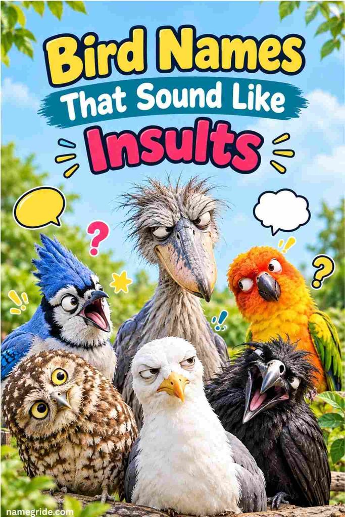 Bird Names That Sound Like Insults