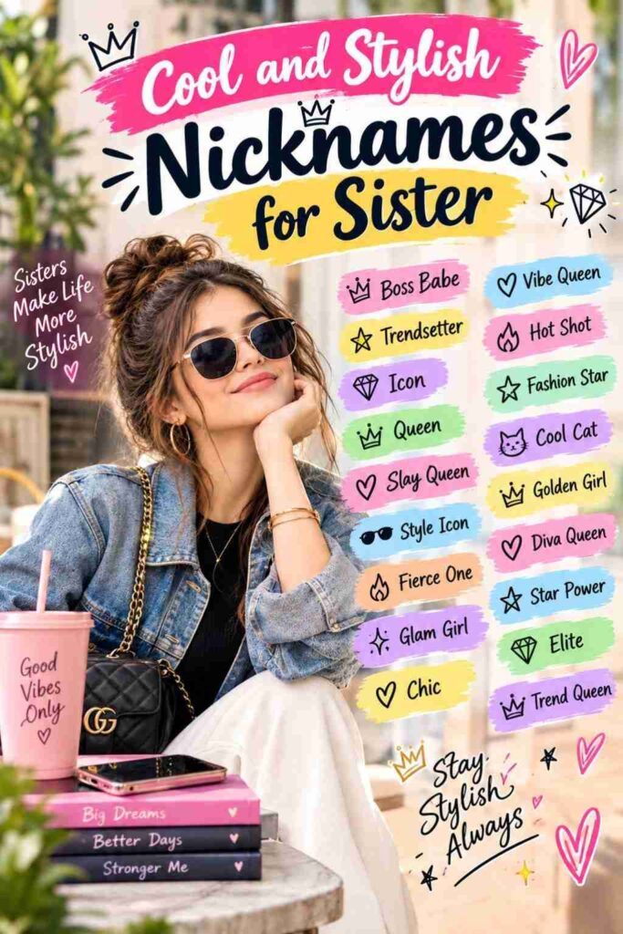 Cool and Stylish Nicknames for Sister