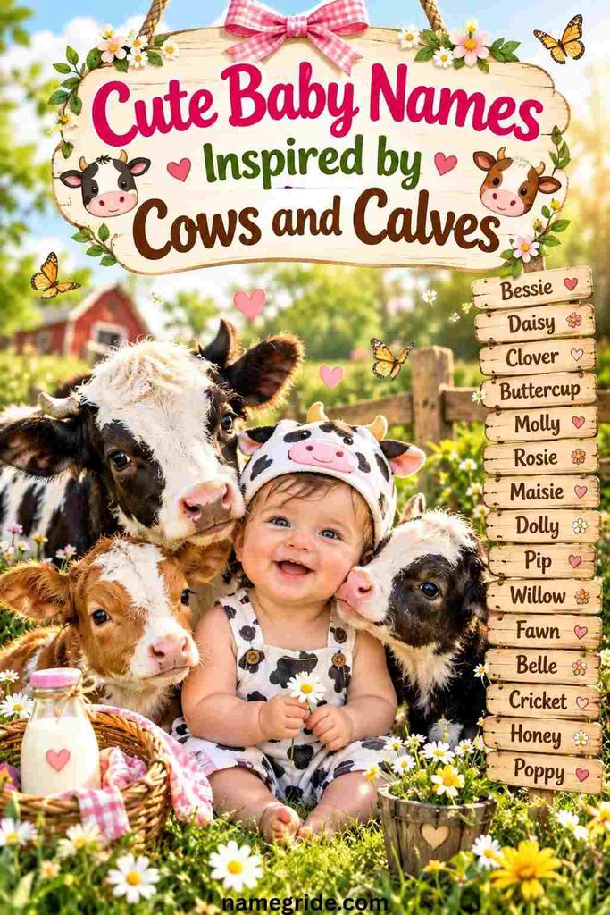 Cute Baby Names Inspired by Cows and Calves