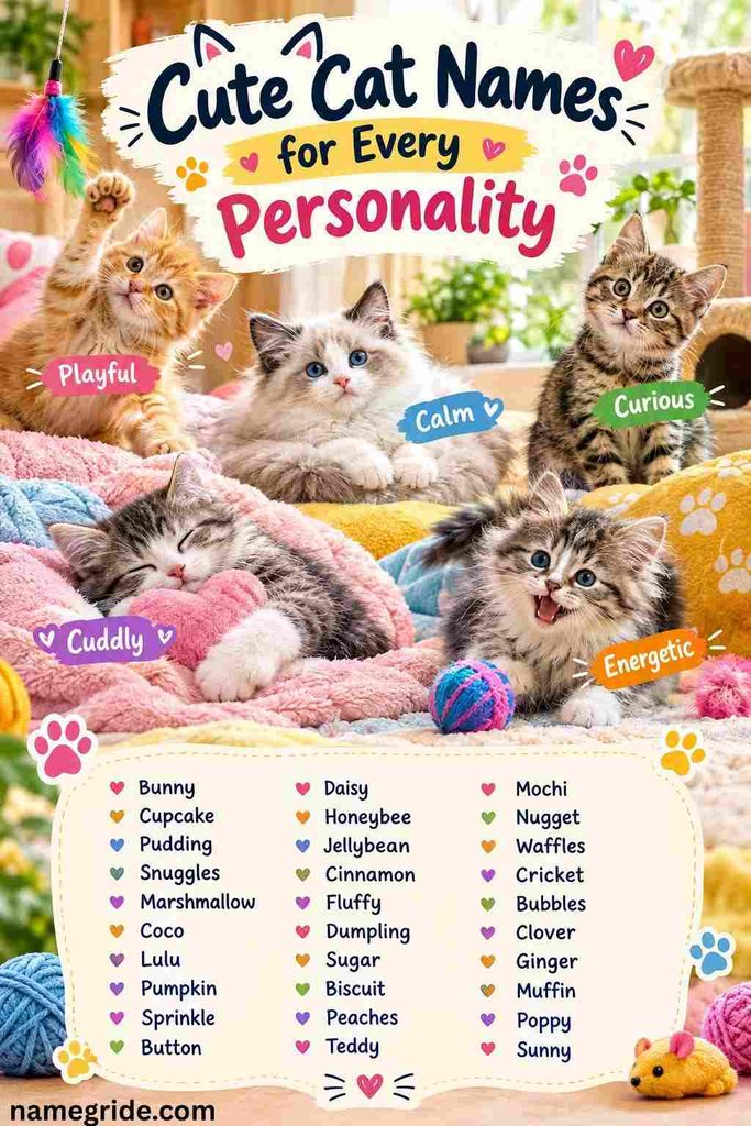 Cute Cat Names for Every Personality