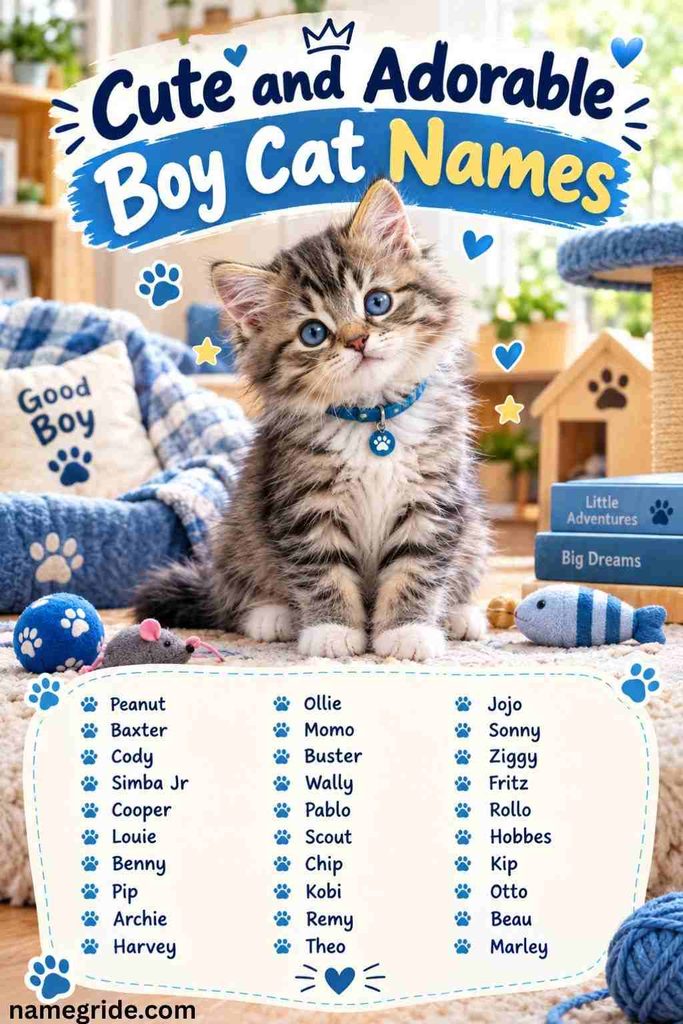 Cute and Adorable Boy Cat Names