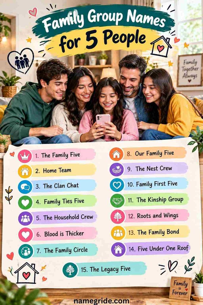 Family Group Names for 5 People