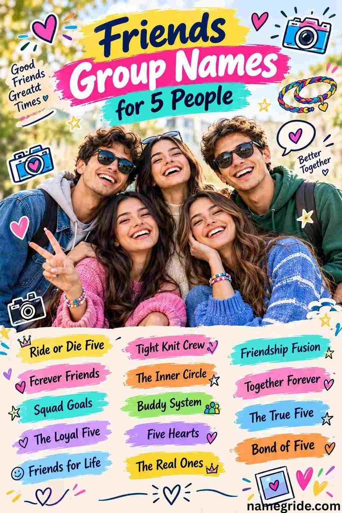 Friends Group Names for 5 People