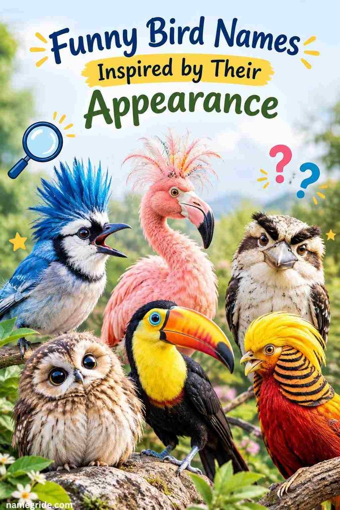 Funny Bird Names Inspired by Their Appearance