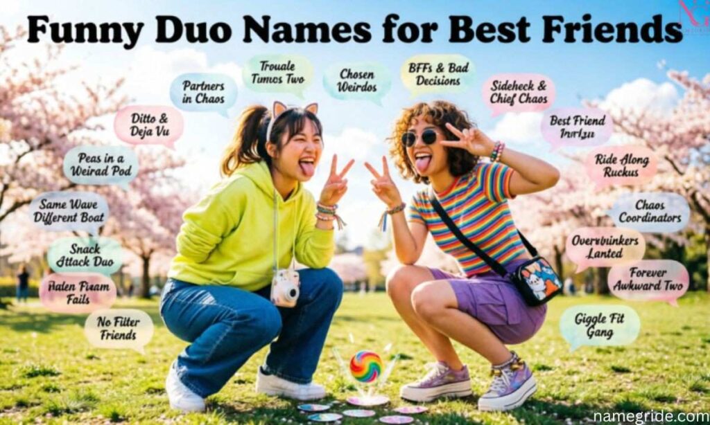 Funny Duo Names for Best Friends