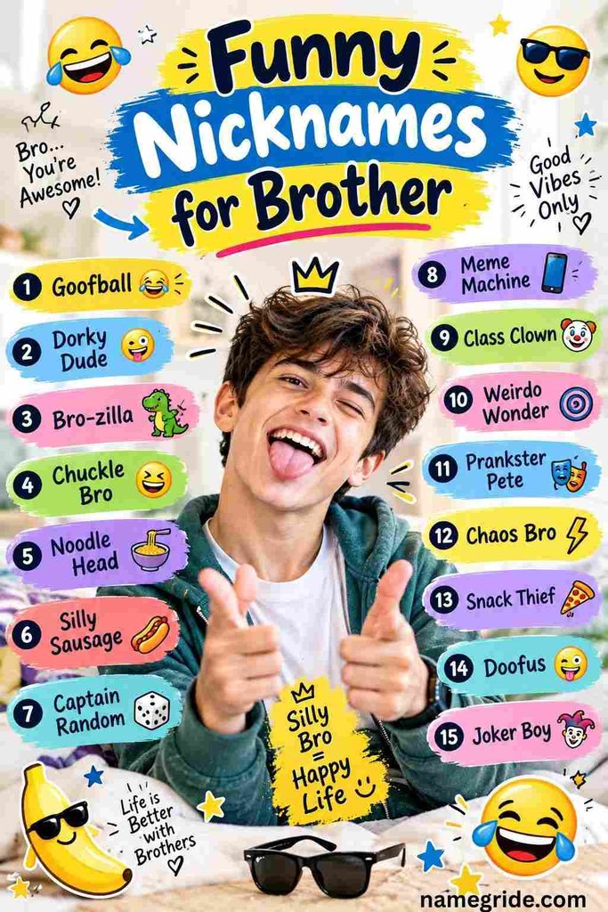 Funny Nicknames for Brother