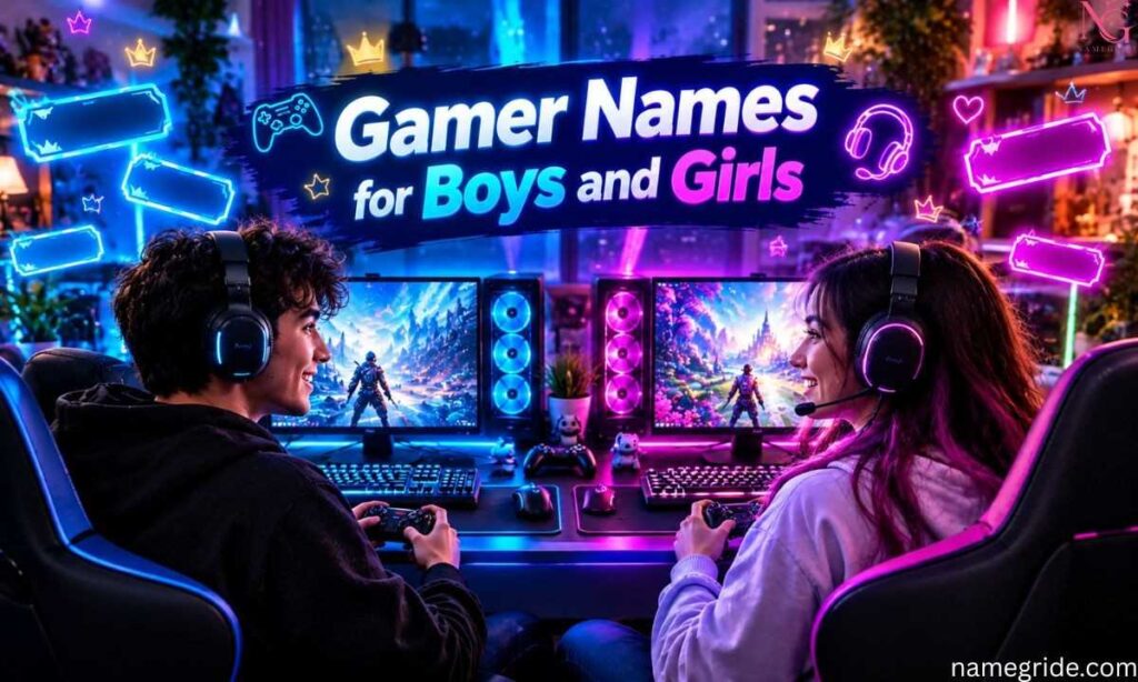 Gamer Names for Boys and Girls