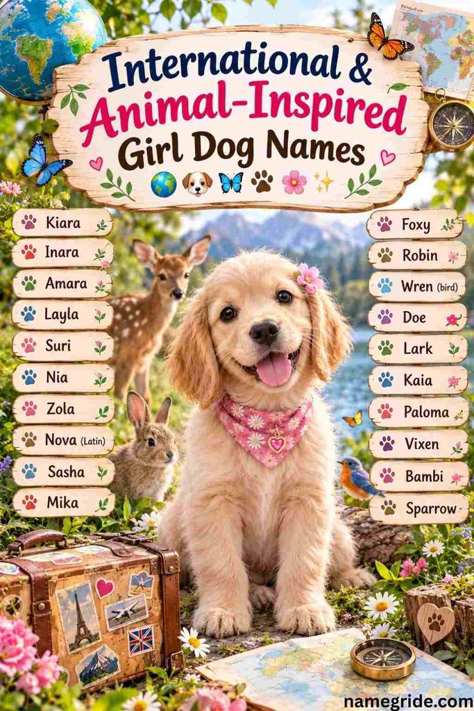 International  Animal-Inspired Girl Dog Names