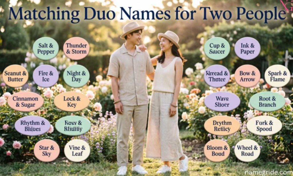 Matching Duo Names for Two People