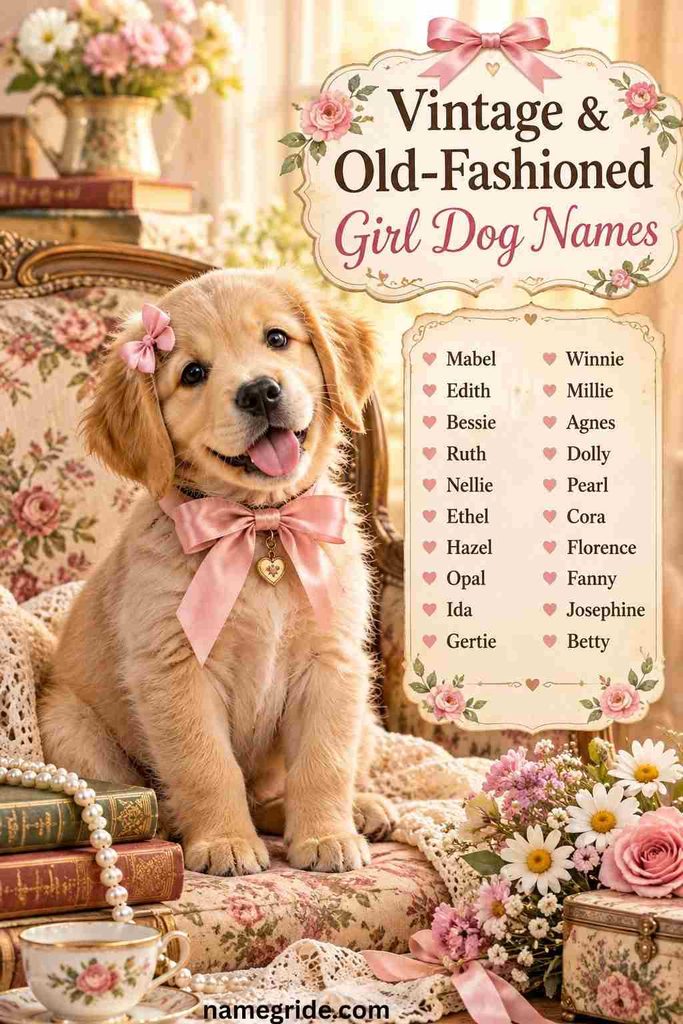 _Vintage  Old-Fashioned Girl Dog Names