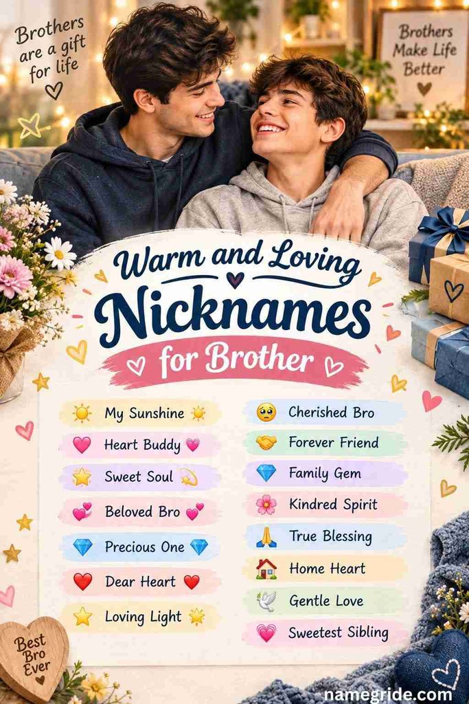 Warm and Loving Nicknames for Brother
