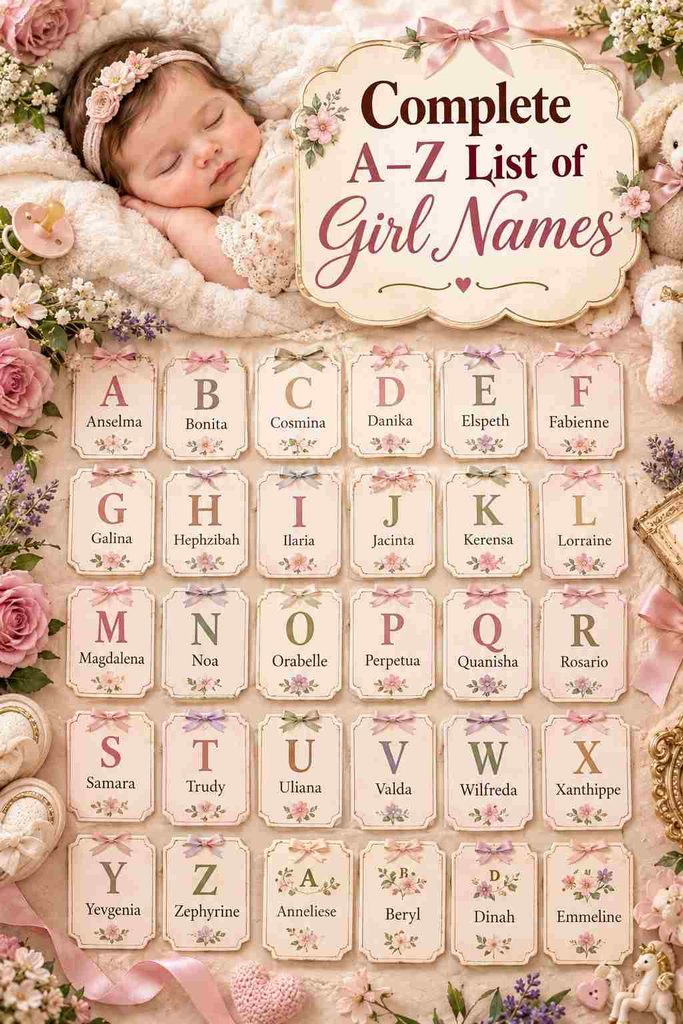 Complete AZ List of Girl Names