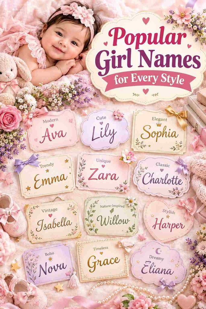 Popular Girl Names for Every Style