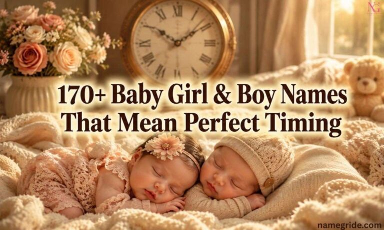 170+ Baby Girl Boy Names That Mean Perfect Timing
