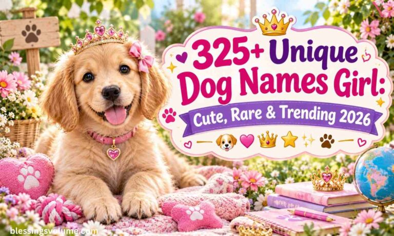 325+ Unique Dog Names Girl Cute Rare Trending 2026