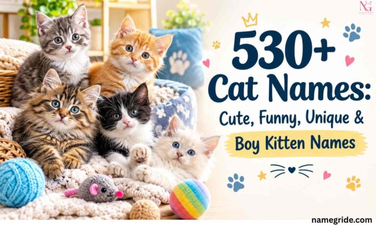 530+ Cat Names Cute Funny Unique Boy Kitten Names