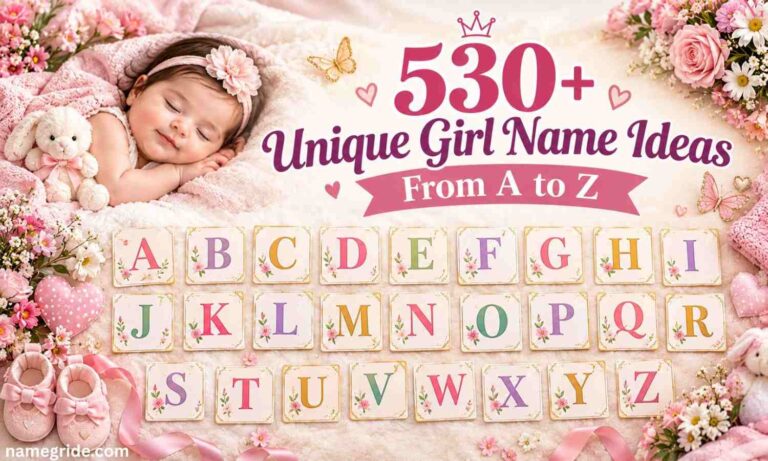 530+ Unique Girl Name Ideas From A to Z